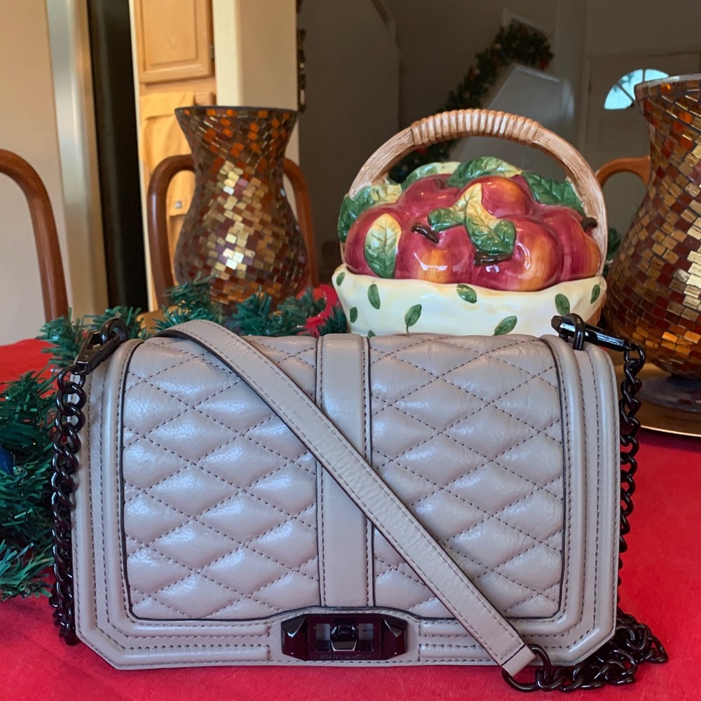 Leather Quilted Crossbody bag